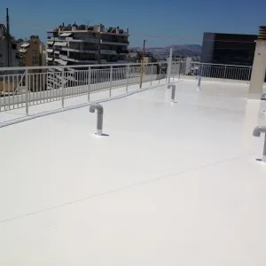 Στεγανοποίηση Ταράτσας Πολυκατοικίας με Mariseal 250