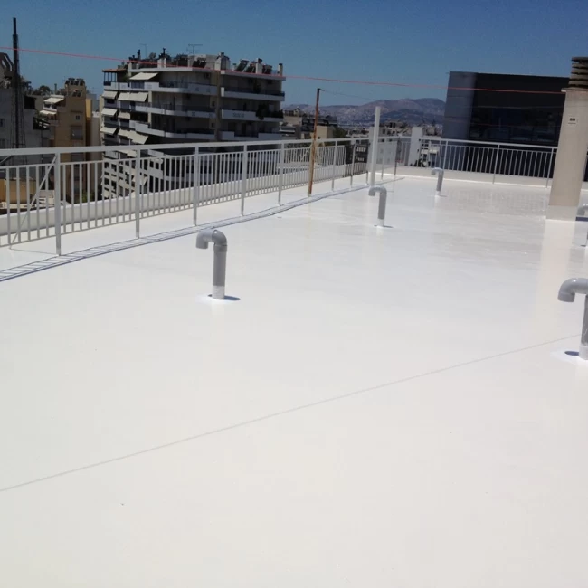Στεγανοποίηση Ταράτσας Πολυκατοικίας με Mariseal 250