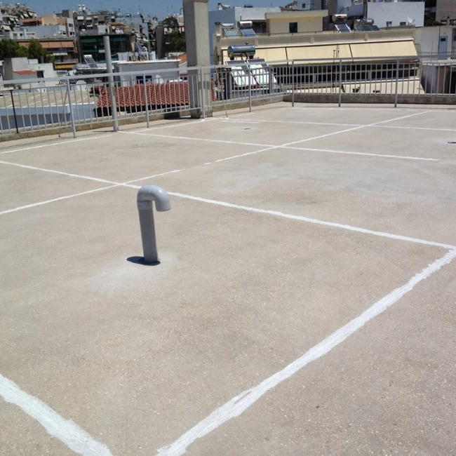 Στεγανοποίηση Ταράτσας Πολυκατοικίας με Mariseal 250